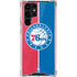 NBA Philadelphia 76ers Canvas Split Galaxy S22 Ultra Clear Case