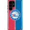 NBA Philadelphia 76ers Canvas Split Galaxy S22 Ultra Pro Case
