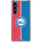 NBA Philadelphia 76ers Canvas Split Galaxy S23 FE Clear Case