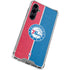 NBA Philadelphia 76ers Canvas Split Galaxy S23 FE Clear Case