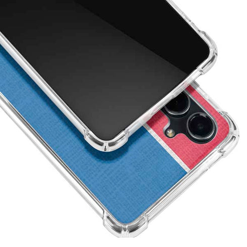 NBA Philadelphia 76ers Canvas Split Galaxy S23 FE Clear Case