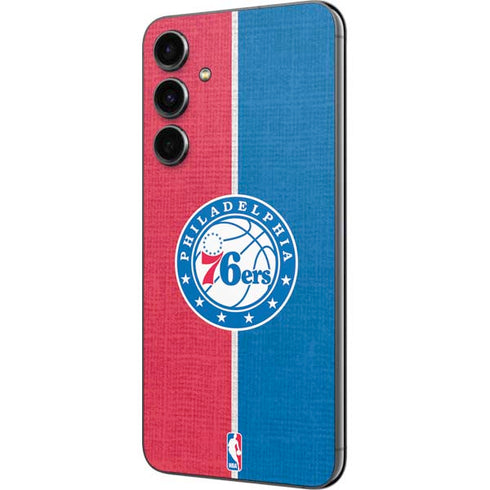 NBA Philadelphia 76ers Canvas Split Galaxy S23 FE Skin