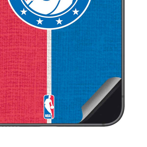 NBA Philadelphia 76ers Canvas Split Galaxy S23 FE Skin