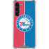 NBA Philadelphia 76ers Canvas Split Galaxy S23 Plus Clear Case