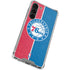 NBA Philadelphia 76ers Canvas Split Galaxy S23 Plus Clear Case