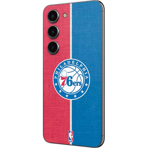 NBA Philadelphia 76ers Canvas Split Galaxy S23 Skin