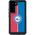 NBA Philadelphia 76ers Canvas Split Galaxy S23 Waterproof Case