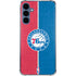 NBA Philadelphia 76ers Canvas Split Galaxy S24 Clear Case
