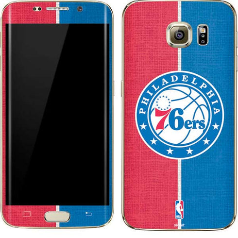 NBA Philadelphia 76ers Canvas Split Galaxy S7 Edge Skin