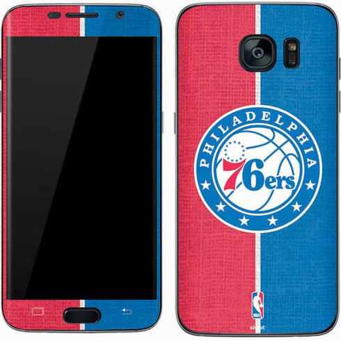 NBA Philadelphia 76ers Canvas Split Galaxy S7 Skin