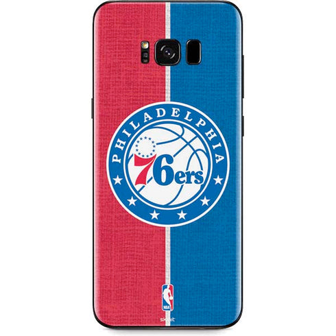 NBA Philadelphia 76ers Canvas Split Galaxy S8 Plus Skin