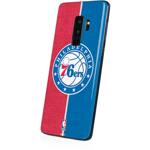 NBA Philadelphia 76ers Canvas Split Galaxy S9 Plus Skin