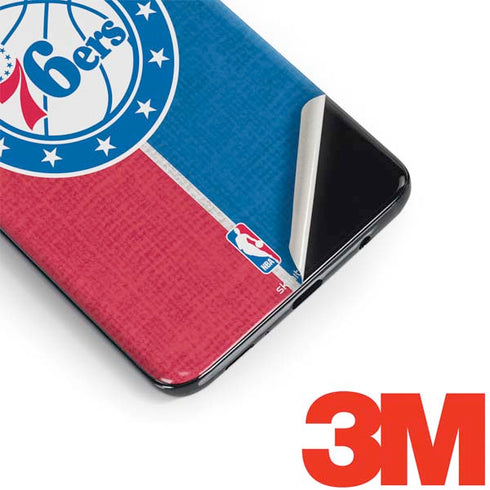 NBA Philadelphia 76ers Canvas Split Galaxy S9 Plus Skin