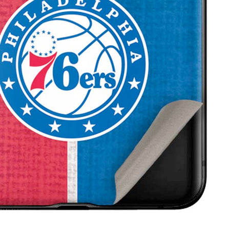 NBA Philadelphia 76ers Canvas Split Galaxy Z Flip Skin