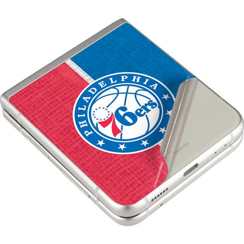 NBA Philadelphia 76ers Canvas Split Galaxy Z Flip3 5G Skin