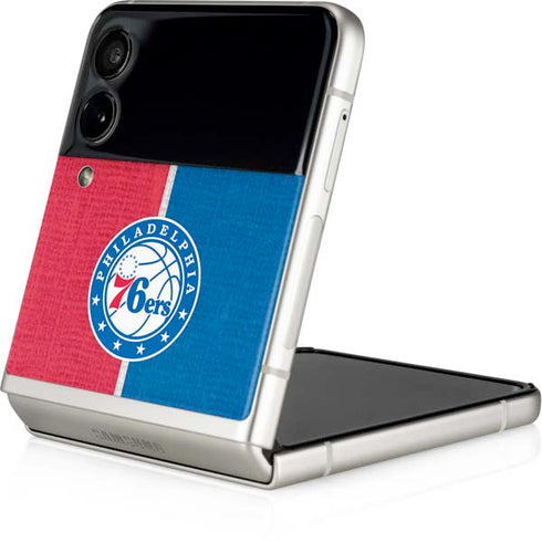 NBA Philadelphia 76ers Canvas Split Galaxy Z Flip4 5G Skin