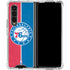 NBA Philadelphia 76ers Canvas Split Galaxy Z Fold4 5G Clear Case