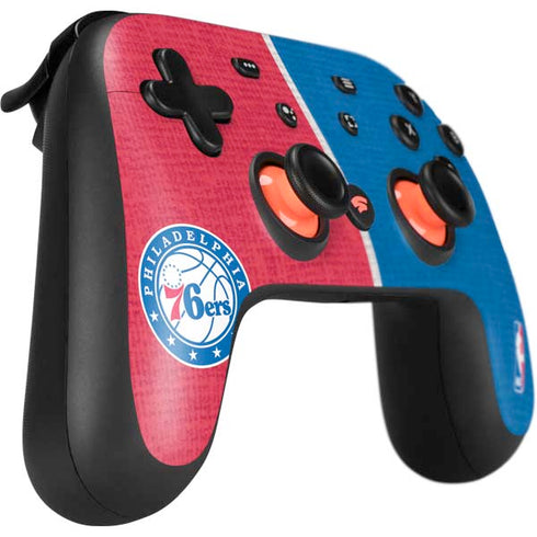 NBA Philadelphia 76ers Canvas Split Google Stadia Controller Skin
