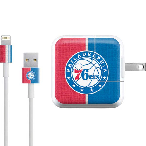 NBA Philadelphia 76ers Canvas Split iPad Charger (10W USB) Skin