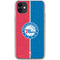 NBA Philadelphia 76ers Canvas Split iPhone 11 Clear Case