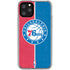 NBA Philadelphia 76ers Canvas Split iPhone 11 Pro Clear Case