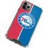 NBA Philadelphia 76ers Canvas Split iPhone 11 Pro Max Clear Case