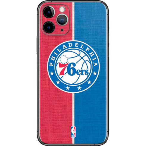 NBA Philadelphia 76ers Canvas Split iPhone 11 Pro Skin