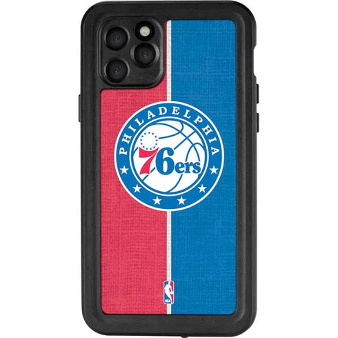 NBA Philadelphia 76ers Canvas Split iPhone 11 Pro Waterproof Case