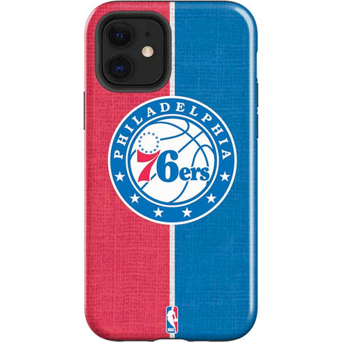NBA Philadelphia 76ers Canvas Split iPhone 12 Impact Case