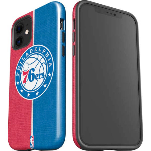 NBA Philadelphia 76ers Canvas Split iPhone 12 Impact Case