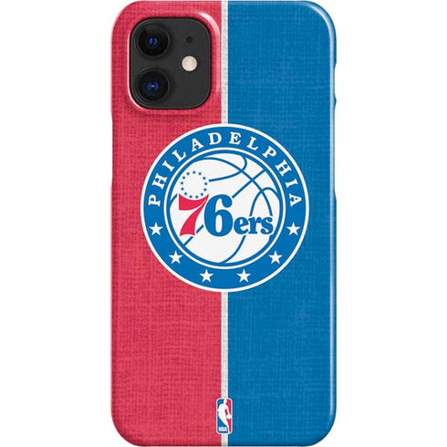 NBA Philadelphia 76ers Canvas Split iPhone 12 Mini Lite Case
