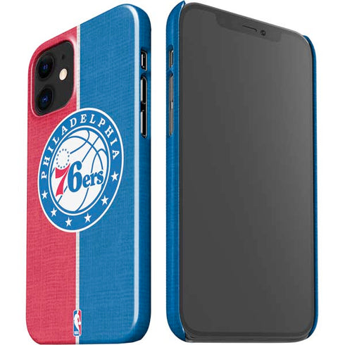 NBA Philadelphia 76ers Canvas Split iPhone 12 Mini Lite Case