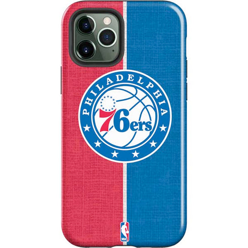 NBA Philadelphia 76ers Canvas Split iPhone 12 Pro Impact Case
