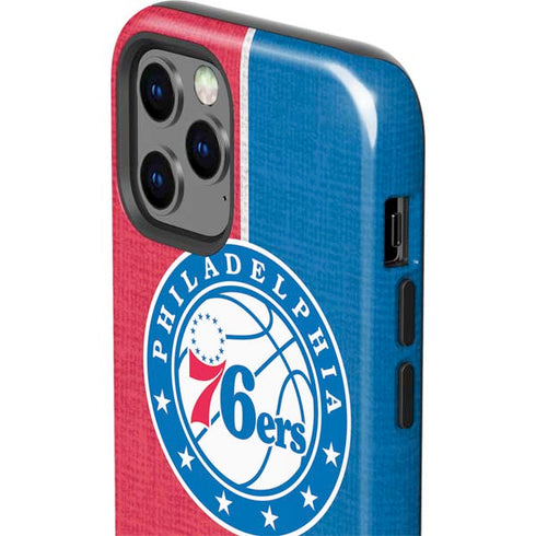 NBA Philadelphia 76ers Canvas Split iPhone 12 Pro Impact Case