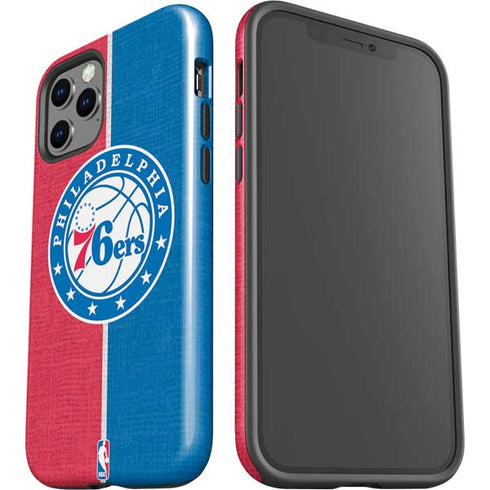NBA Philadelphia 76ers Canvas Split iPhone 12 Pro Impact Case