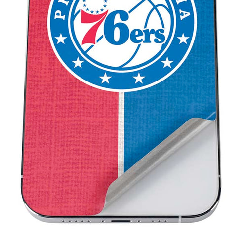 NBA Philadelphia 76ers Canvas Split iPhone 12 Pro Max Skin