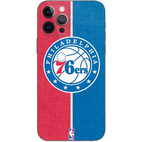 NBA Philadelphia 76ers Canvas Split iPhone 12 Pro Skin