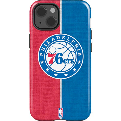 NBA Philadelphia 76ers Canvas Split iPhone 13 Impact Case