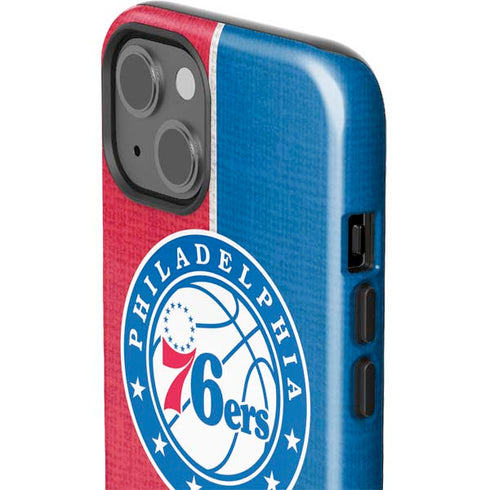 NBA Philadelphia 76ers Canvas Split iPhone 13 Impact Case