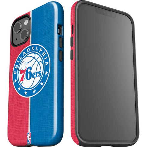 NBA Philadelphia 76ers Canvas Split iPhone 13 Impact Case
