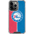 NBA Philadelphia 76ers Canvas Split iPhone 13 Pro Clear Case