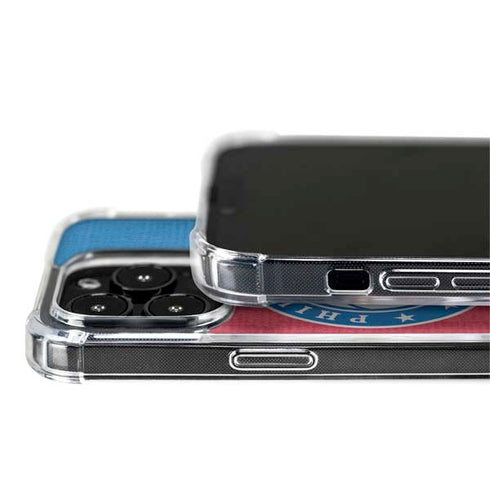 NBA Philadelphia 76ers Canvas Split iPhone 13 Pro MagSafe Case