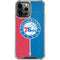 NBA Philadelphia 76ers Canvas Split iPhone 13 Pro Max Clear Case