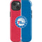 NBA Philadelphia 76ers Canvas Split iPhone 14 Impact Case