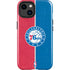 NBA Philadelphia 76ers Canvas Split iPhone 14 Plus Impact Case