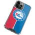 NBA Philadelphia 76ers Canvas Split iPhone 14 Pro Clear Case
