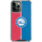 NBA Philadelphia 76ers Canvas Split iPhone 14 Pro Max Clear Case
