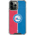 NBA Philadelphia 76ers Canvas Split iPhone 14 Pro Max Clear Case