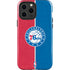 NBA Philadelphia 76ers Canvas Split iPhone 14 Pro Max Impact Case
