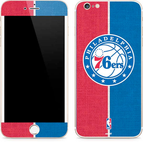 NBA Philadelphia 76ers Canvas Split iPhone 6/6s Plus Skin